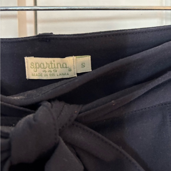 Spartina 449 Navy A-Line Skirt with Bow - Picture 3 of 4